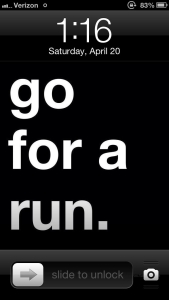 go for a run