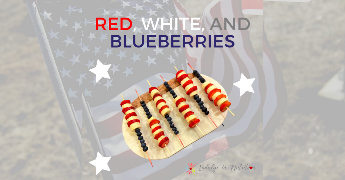 Patriotic fruit skewers