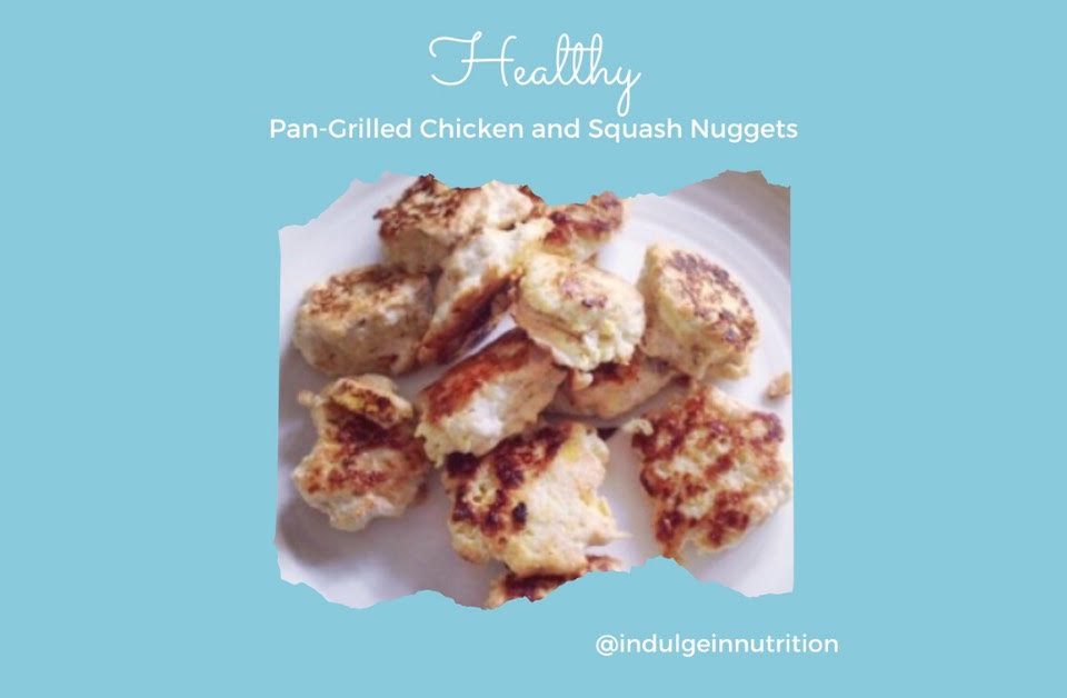 Pan-Grilled Chicken and Squash Nuggets